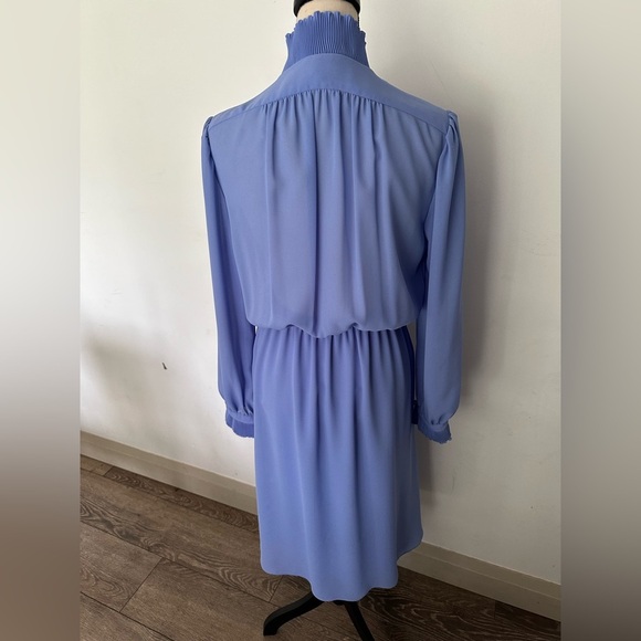 Pierre de Roche Toronto Paris Periwinkle Vintage Dress Mint Condition SZ 12 (44) - Picture 5 of 6
